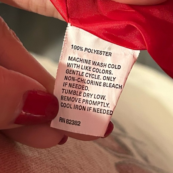 ZELOS Navy Quilted Zip-Up Vest Red Lining Size XL - Picture 10 of 12